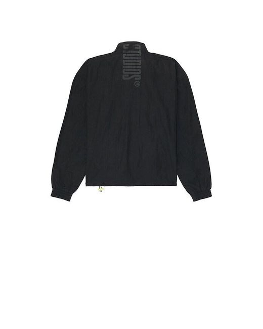 Supervsn Black S-Grid Anorak for men