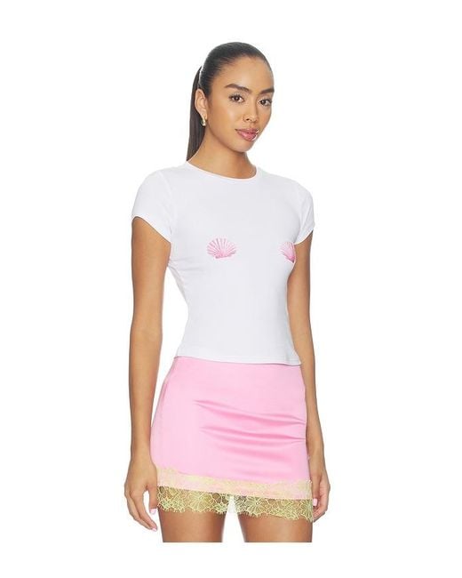 superdown Pink Trysta Baby Tee
