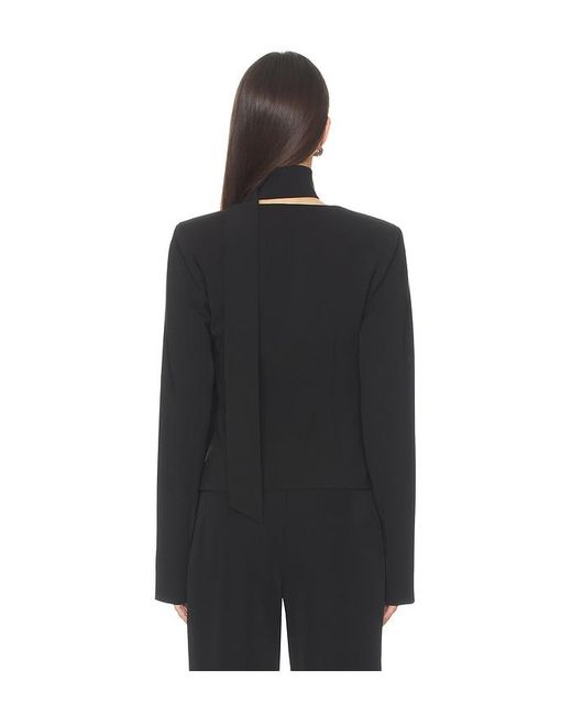 ALL THE WAYS Black Ariyah Scarf Blazer