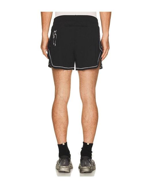 Y-3 Black Gfx Run Shorts for men