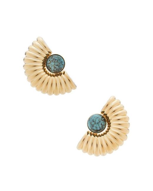 Anton Heunis Metallic Big Arch Earrings