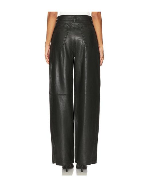 Remain Black Cocoon Leather Pants