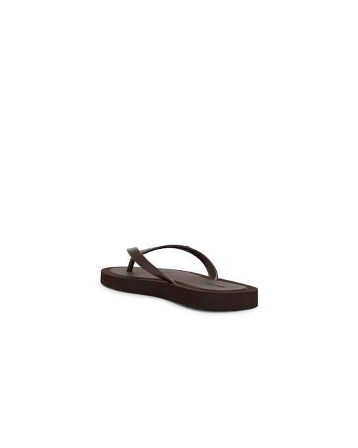 Tory Burch Brown Kira Padded Flip Flop