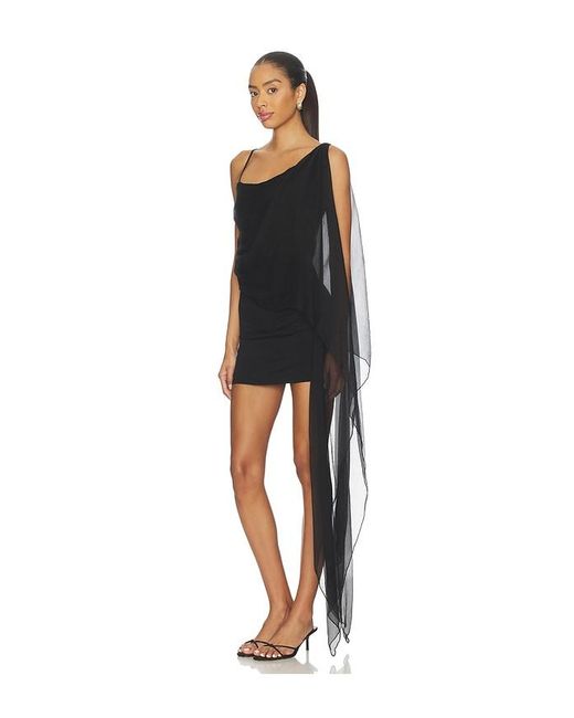 EB DENIM Black Tara Layered Mini Dress