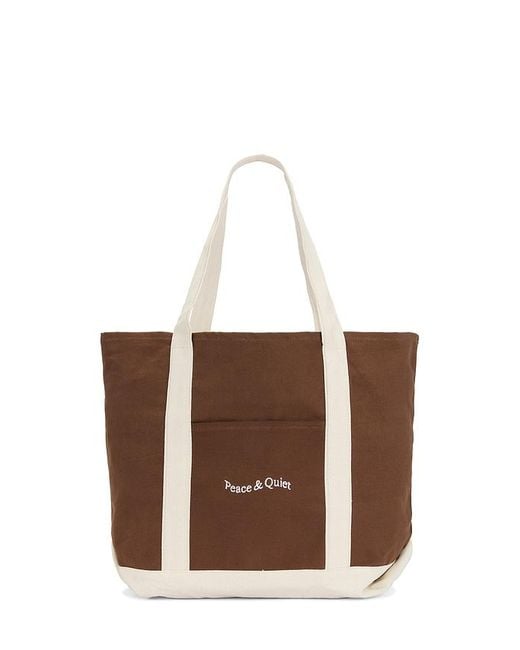 Museum of Peace & Quiet Wordmark Boat Tote トート White