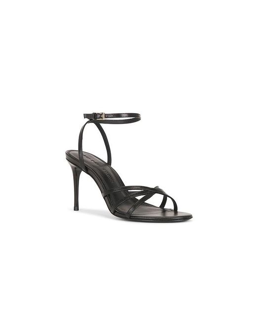 Black Suede Studio White Olie 80 Sandal