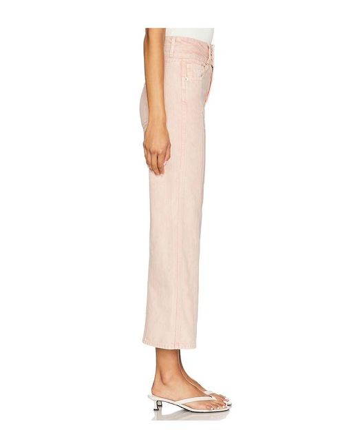 Veronica Beard Multicolor Taylor Cropped High Rise Wide Leg Jeans