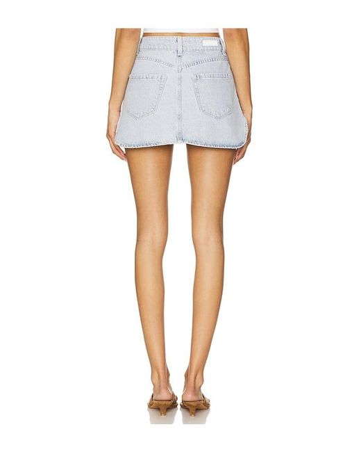Blank NYC Blue Denim Wrap Skirt
