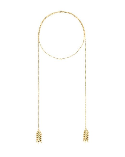 Bevza White Spikelet Long Pendant