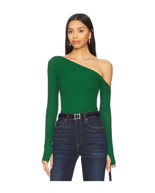 Top Un Hombro En Color Verde Talla En Michael Lauren de color Green