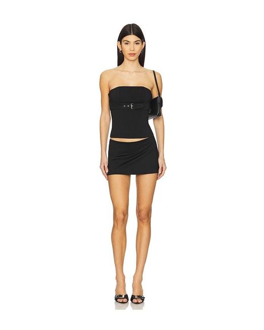 Capri Strapless Top en Black superdown