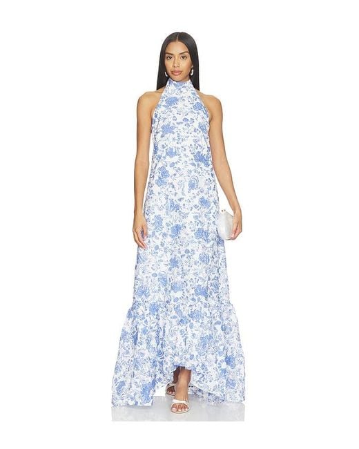 Elliatt Blue Elin Halter Gown