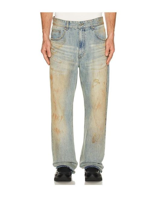 we11done Green Denim Pants for men
