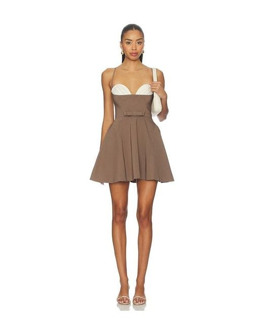 MAJORELLE Natural Serena Mini Dress