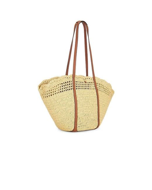 Ulla Johnson Metallic Marina Raffia Tote Bag