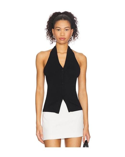 ALL THE WAYS Black Alba Top