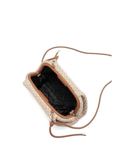 Olga Berg Natural Anna Woven Clutch