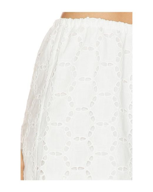 Simon Miller White Isa Eyelet Short