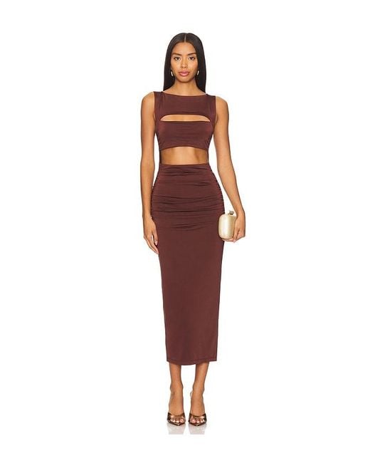 Nookie Red Enigma Midi Dress