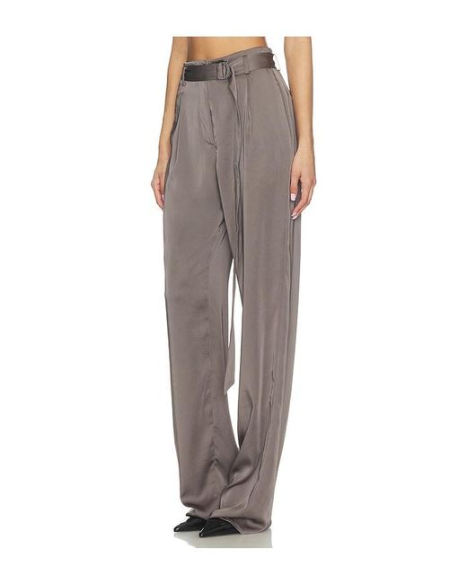 LAPOINTE Gray Belted Pant
