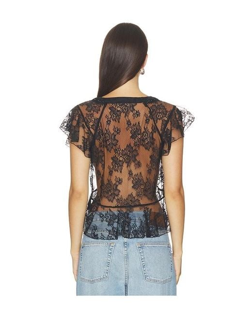 Steve Madden Black Leyla Top