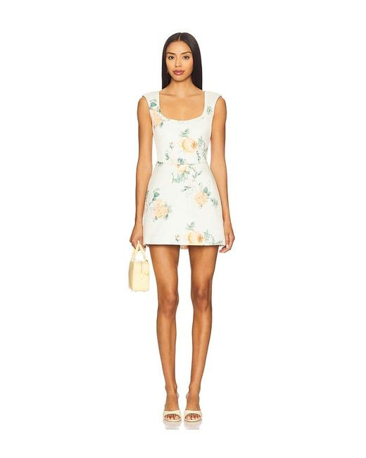 SAU LEE White Bryn Mini Dress