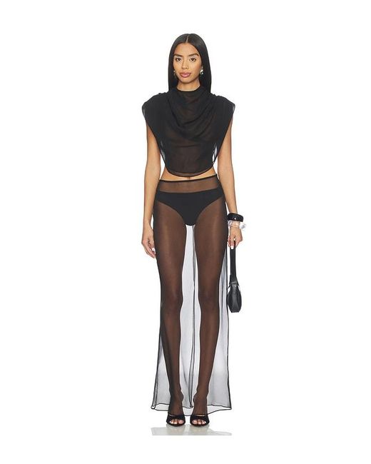 Cha The Label Black Chiffon Set