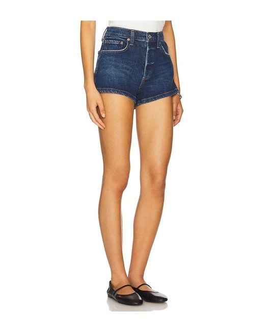 Agolde Blue Ridley Short