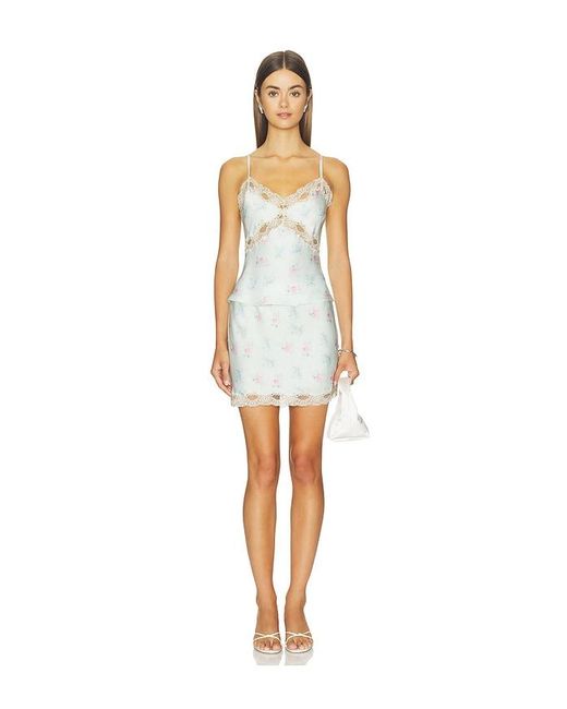 LoveShackFancy White Bernes Skirt