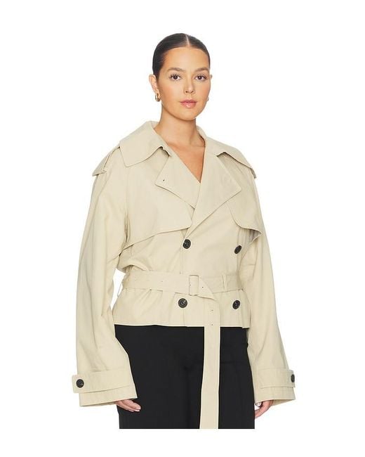 L'academie Natural 'Academie Kimmi Cropped Trench Jacket