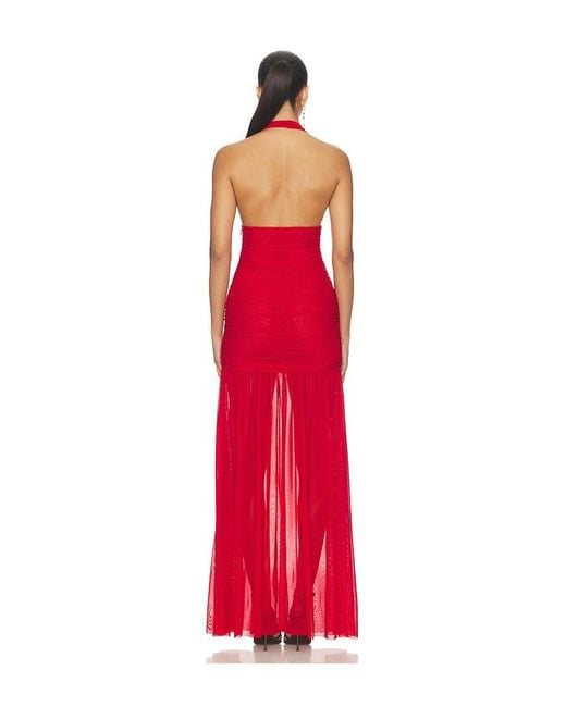 SER.O.YA Red Teghan Mesh Dress