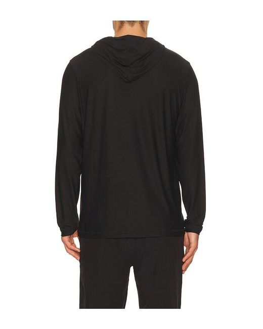 vuori Black Strato Tech Hoodie for men