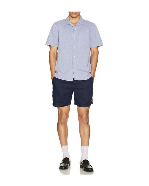 Vince Blue 2 Pocket Short Sleeve Shirt for men