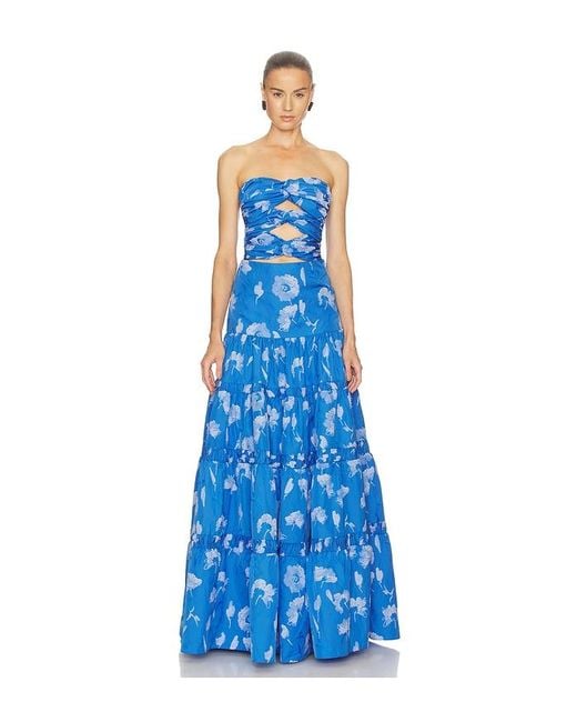 Alexis Blue Lucente Maxi Dress