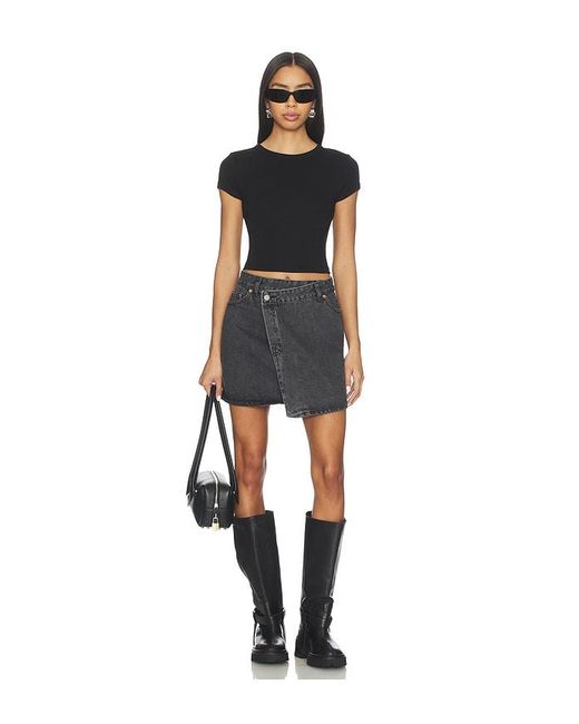 Dr. Denim Black Renay Skirt