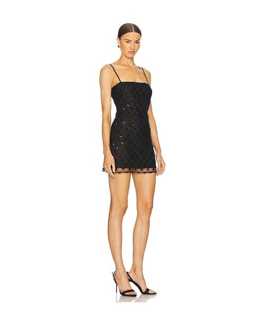 LPA Black Sayge Mini Dress