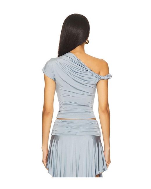 Lovers + Friends Blue Rowan Top