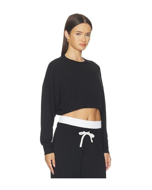 Splits59 Black Noah Crop Sweatshirt
