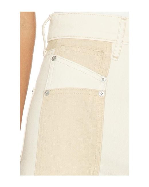 Veronica Beard White Taylor Wide Leg Jeans