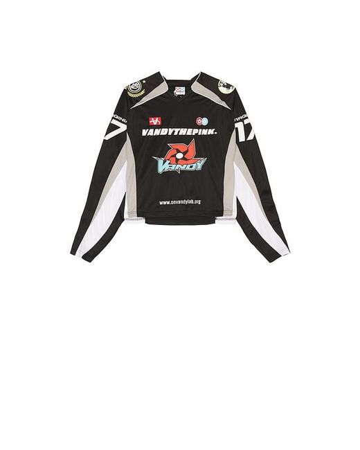 VANDY THE PINK Black Moto Jersey for men