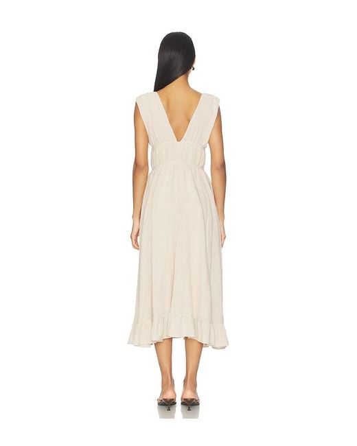 Peixoto White Ava Midi Dress