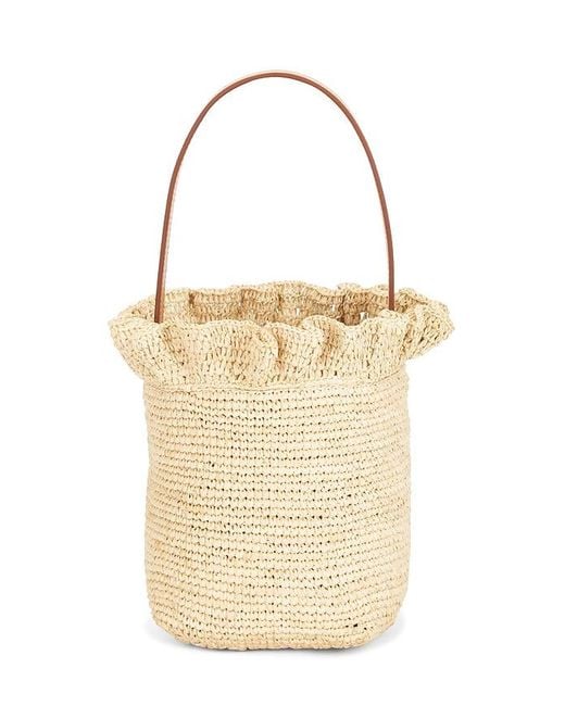 Loeffler Randall White Laith Crochet Top Handle Bag