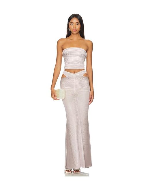 Pasquina Top En Color Nude Talla (También En Xl) AFRM de color White