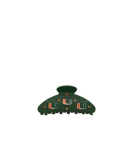 BaubleBar Green University Of Miami Hair Clip