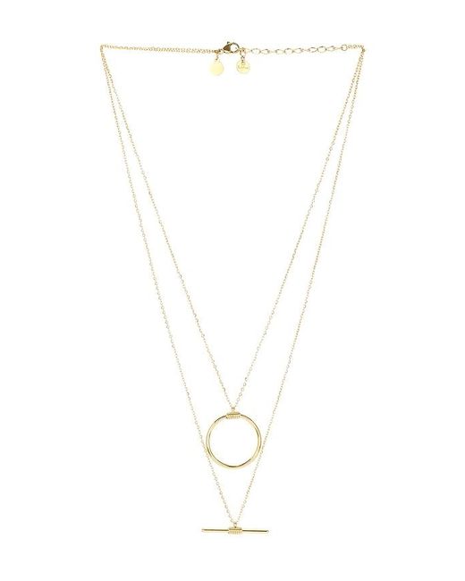 petit moments Devin レイヤードネックレス White