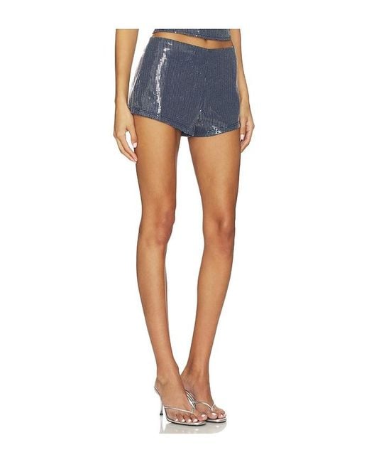 BY.DYLN Blue Shorts Messa Micro