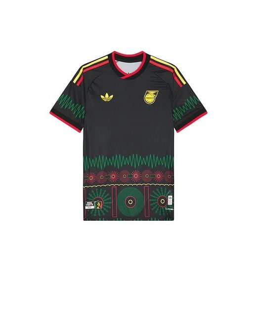 Adidas Originals Black Jff Jamaica 26 Away World Cup Jersey for men