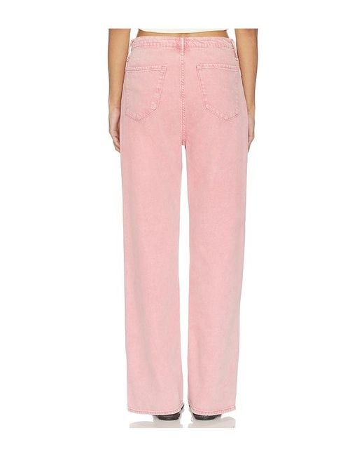 Rag & Bone Pink Featherweight Phoebe Drawstring Wide Jeans