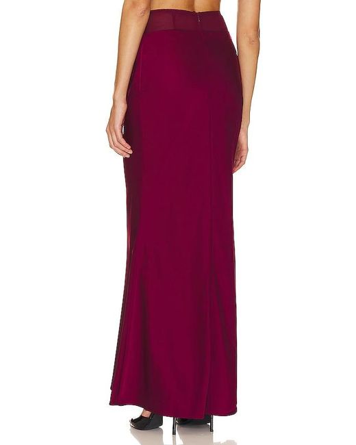 Nbd Red Eleni Maxi Skirt