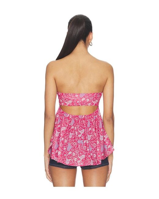 Free People Red Malia Tube